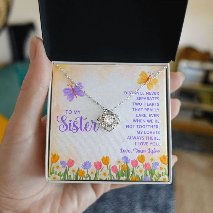 To My Sister | Thank you for being my role model - Love Knot Necklace