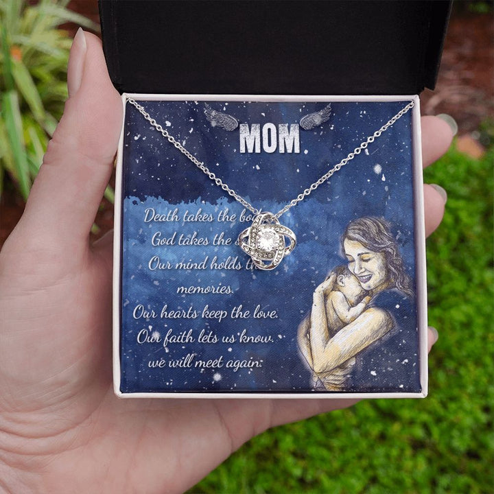 To My Mom | Our mind holds the memories - Love Knot Necklace
