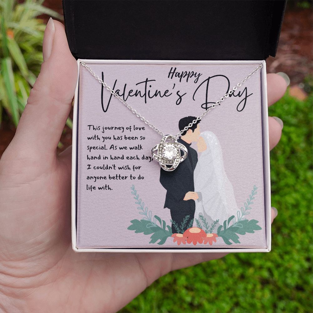 Happy Valentine's Day | A Love to Cherish - Love Knot Necklace