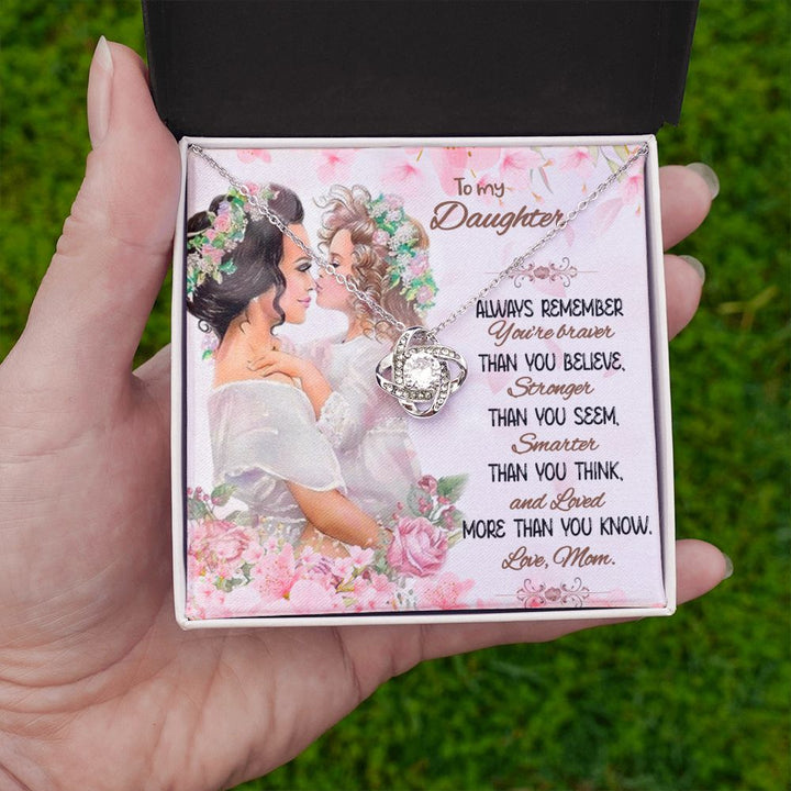 To My Daughter | Beyond Your Perception - Love Knot Necklace