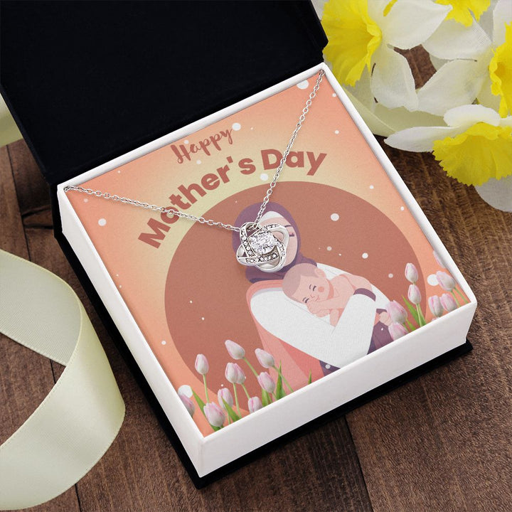 Happy Mother's Day | You're the Heart of Our Family - Love Knot Necklace