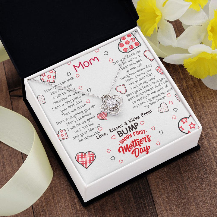 Mother's Day | Love, Kisses and Kicks From Bump - Love Knot Necklace