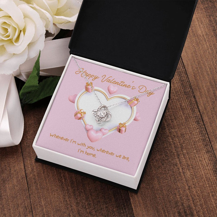 Happy Valentine's Day | Wherever You Are - Love Knot Necklace