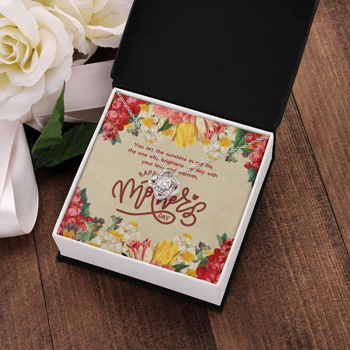 Happy Mother's Day | The one who brightens my day with love and warmth - Love Knot Necklace