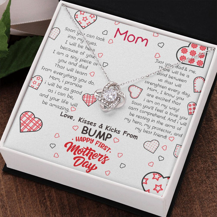 Mother's Day | Love, Kisses and Kicks From Bump - Love Knot Necklace