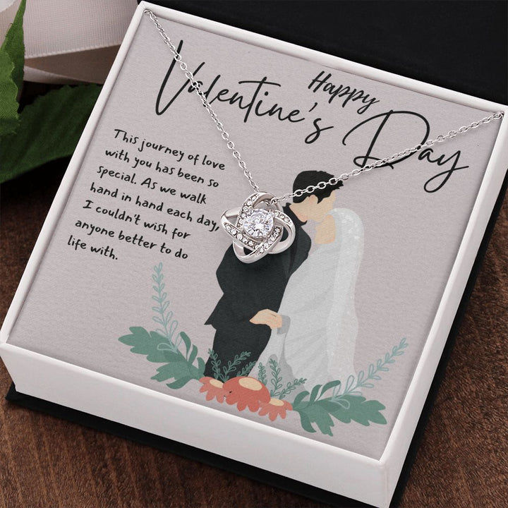 Happy Valentine's Day | A Love to Cherish - Love Knot Necklace