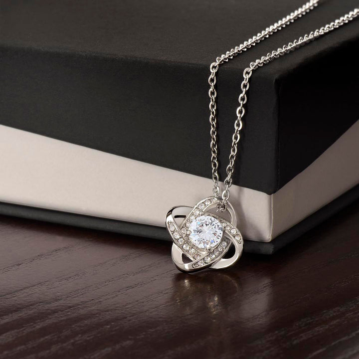 Happy Valentine's Day | To The Man Who is My Hero - Love Knot Necklace
