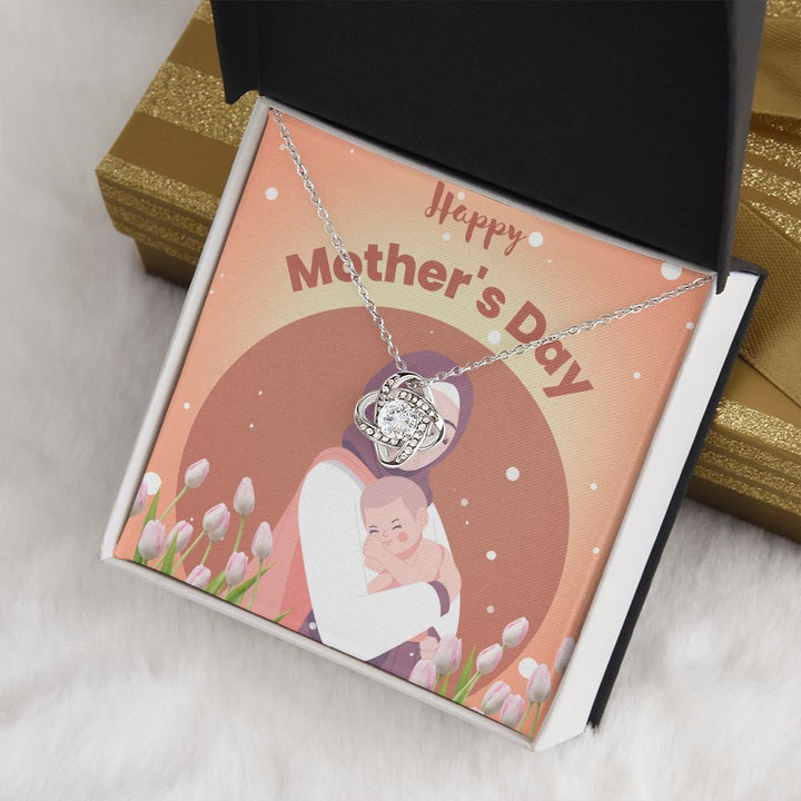 Happy Mother's Day | You're the Heart of Our Family - Love Knot Necklace