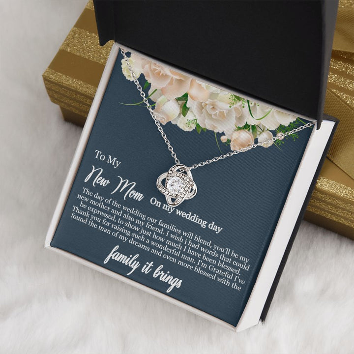 To My Mother-in-Law | Thank you for raising such a wonderful man - Love Knot Necklace