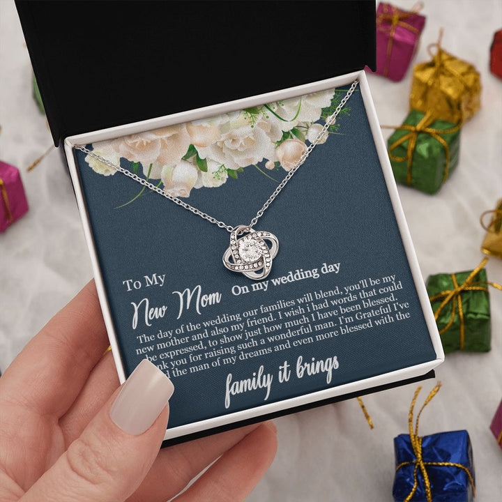 To My Mother-in-Law | Thank you for raising such a wonderful man - Love Knot Necklace