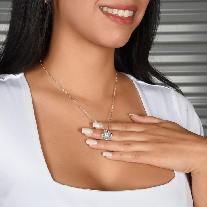 To My Granddaughter | With Love to My Precious Granddaughter - Love Knot Necklace