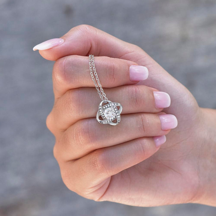 Happy Valentine's Day | You are my shelter - Love Knot Necklace