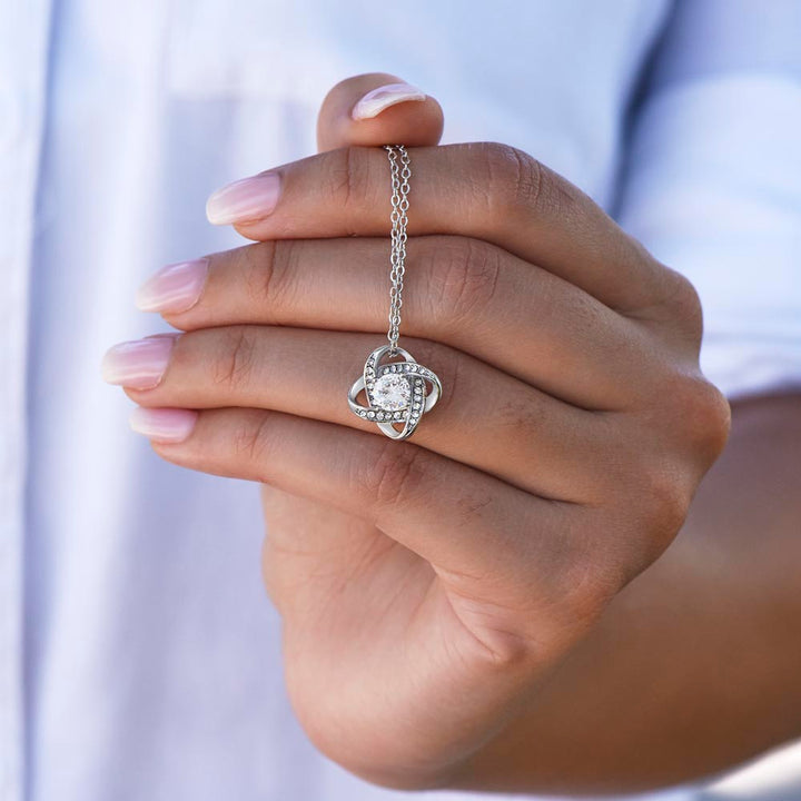 Happy Valentine's Day | Holding on to forever - Love Knot Necklace