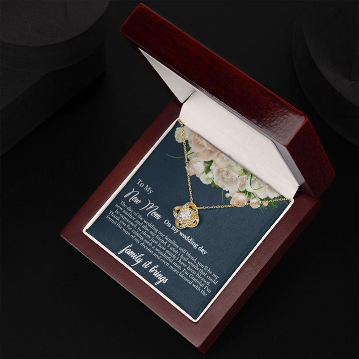 To My Mother-in-Law | Thank you for raising such a wonderful man - Love Knot Necklace