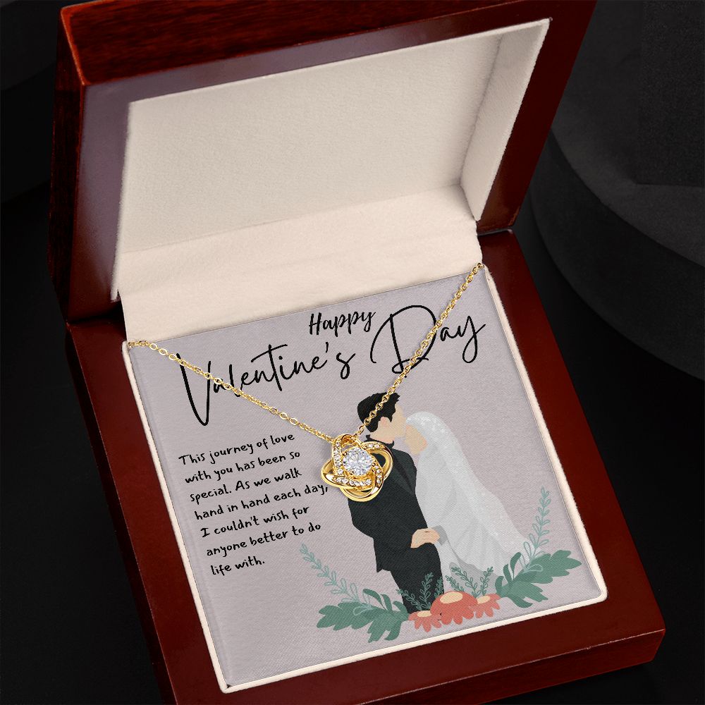 Happy Valentine's Day | A Love to Cherish - Love Knot Necklace