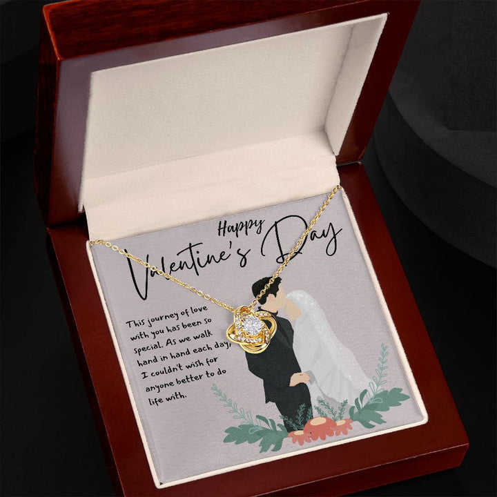 Happy Valentine's Day | A Love to Cherish - Love Knot Necklace
