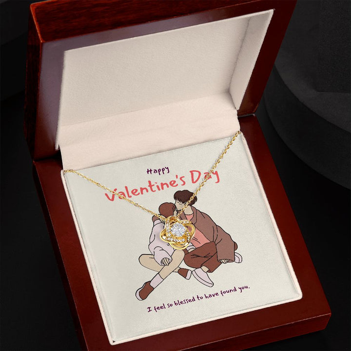 Happy Valentine's Day | I'm So in Love with You - Love Knot Necklace