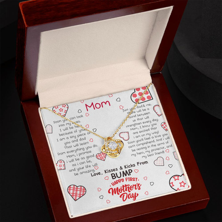 Mother's Day | Love, Kisses and Kicks From Bump - Love Knot Necklace