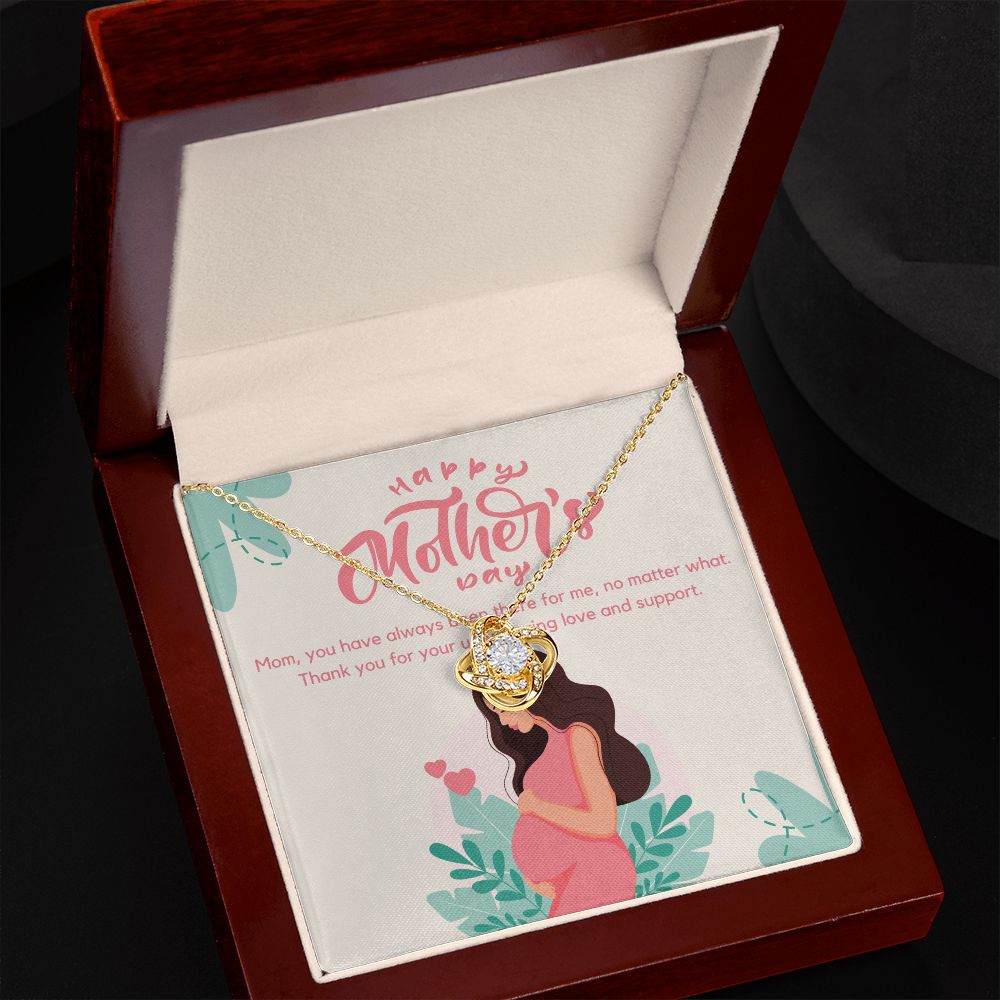 Happy Mother's Day | Thank you for your unwavering love and support - Love Knot Necklace