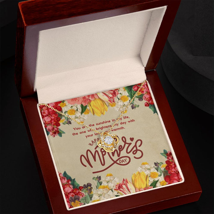 Happy Mother's Day | The one who brightens my day with love and warmth - Love Knot Necklace