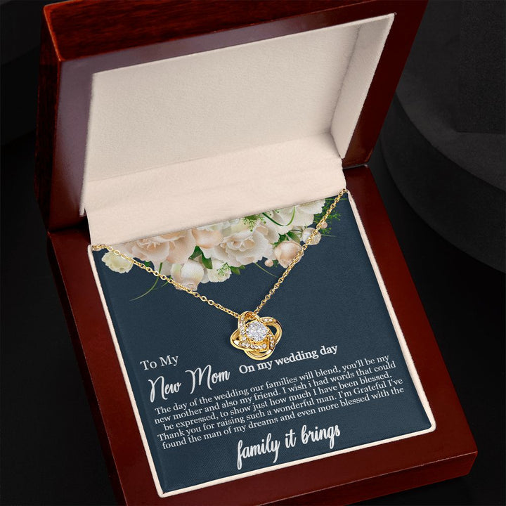 To My Mother-in-Law | Thank you for raising such a wonderful man - Love Knot Necklace