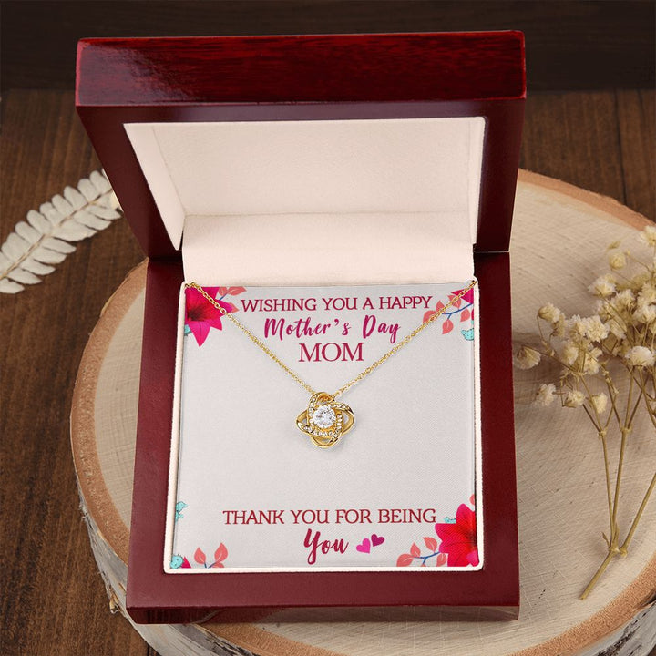 Mother's Day | Thank You for being My Mother - Love Knot Necklace