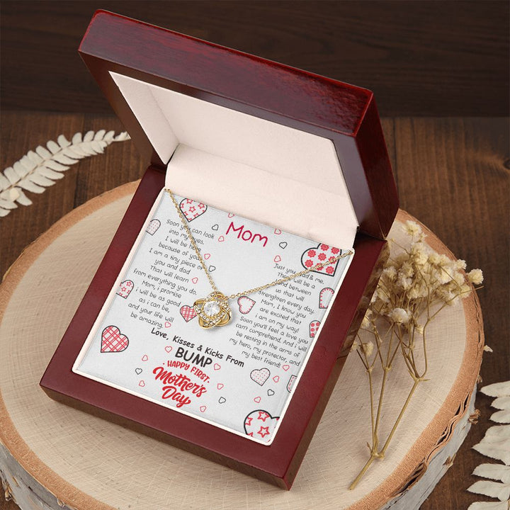 Mother's Day | Love, Kisses and Kicks From Bump - Love Knot Necklace
