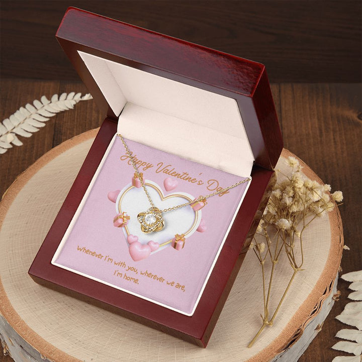 Happy Valentine's Day | Wherever You Are - Love Knot Necklace