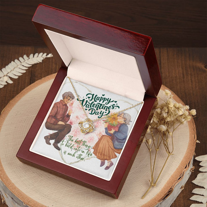 Happy Valentine's Day | Holding on to forever - Love Knot Necklace