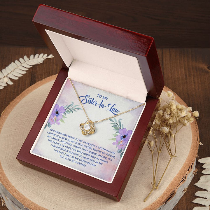 To My Sister-In-Law | Embracing a Bonus Sister's Love - Love Knot Necklace