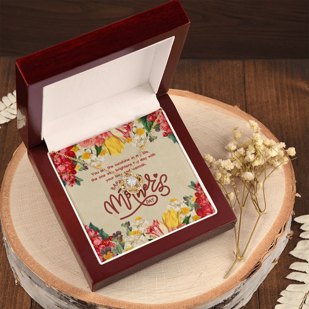 Happy Mother's Day | The one who brightens my day with love and warmth - Love Knot Necklace