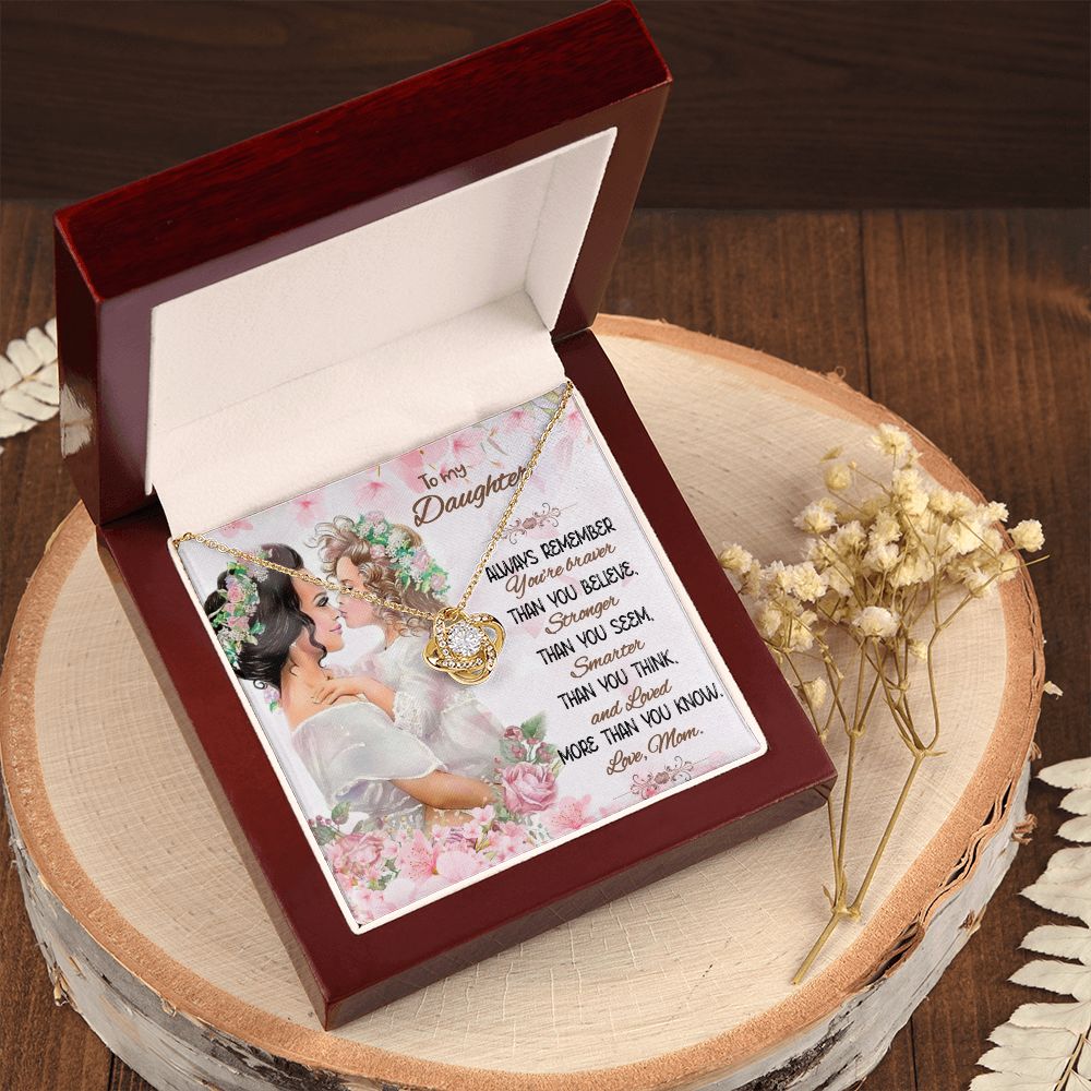To My Daughter | Beyond Your Perception - Love Knot Necklace