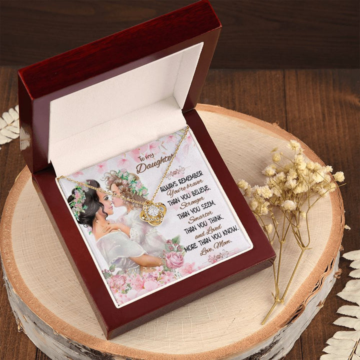 To My Daughter | Beyond Your Perception - Love Knot Necklace