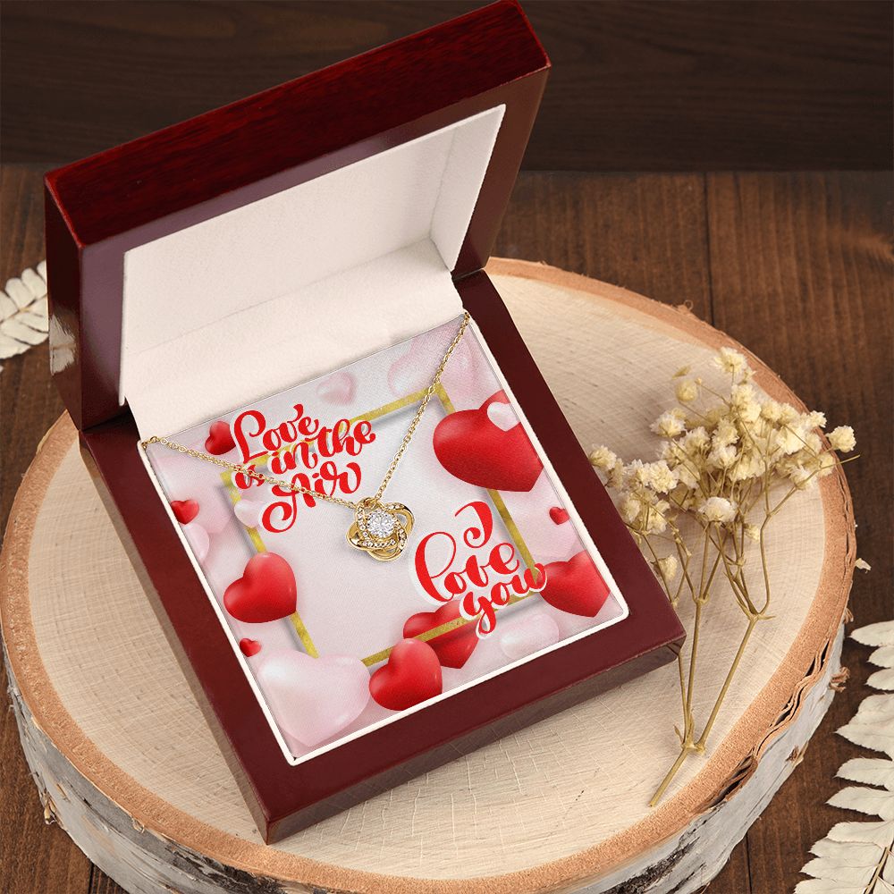 Happy Valentine's Day | I Love You to the Moon and Back - Love Knot Necklace