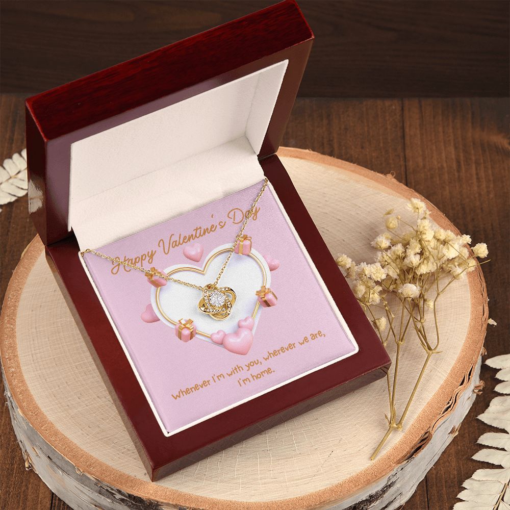 Happy Valentine's Day | Wherever You Are - Love Knot Necklace