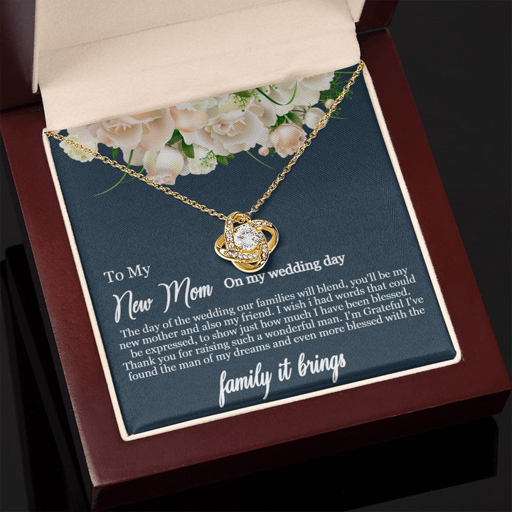 To My Mother-in-Law | Thank you for raising such a wonderful man - Love Knot Necklace