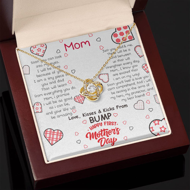 Mother's Day | Love, Kisses and Kicks From Bump - Love Knot Necklace