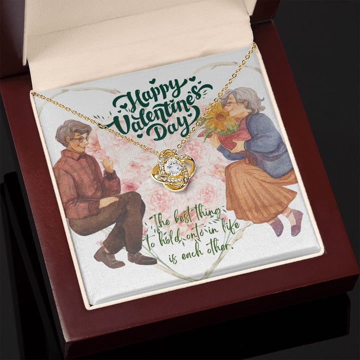 Happy Valentine's Day | Holding on to forever - Love Knot Necklace
