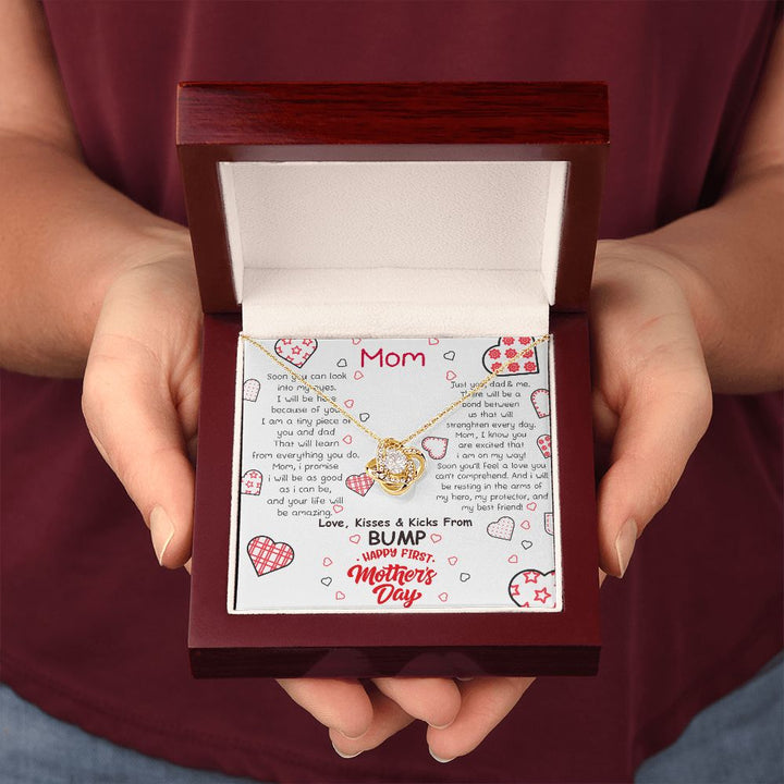Mother's Day | Love, Kisses and Kicks From Bump - Love Knot Necklace