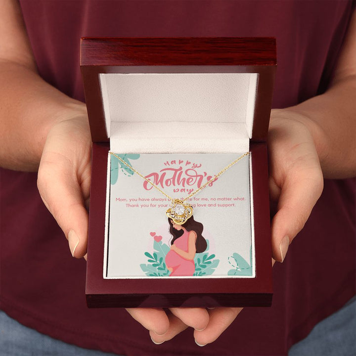 Happy Mother's Day | Thank you for your unwavering love and support - Love Knot Necklace