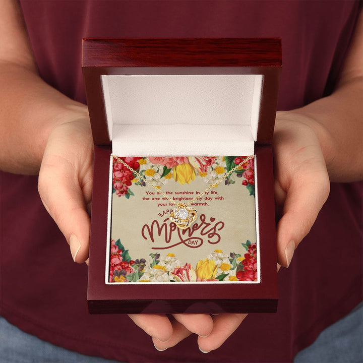 Happy Mother's Day | The one who brightens my day with love and warmth - Love Knot Necklace