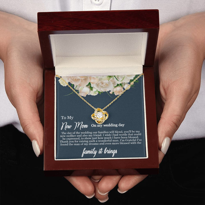 To My Mother-in-Law | Thank you for raising such a wonderful man - Love Knot Necklace