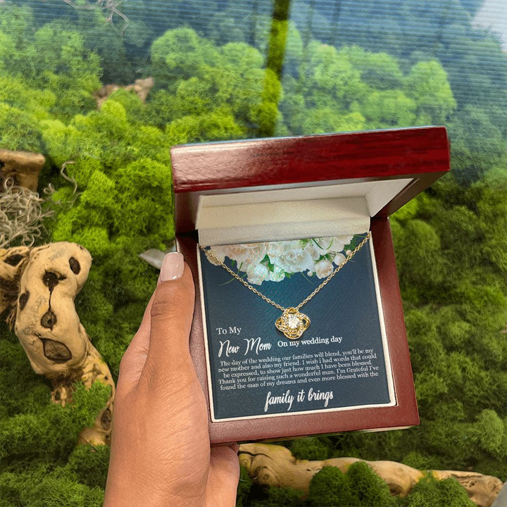 To My Mother-in-Law | Thank you for raising such a wonderful man - Love Knot Necklace