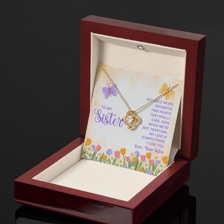 To My Sister | Thank you for being my role model - Love Knot Necklace