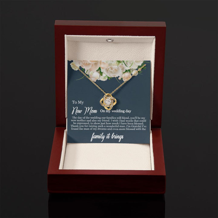 To My Mother-in-Law | Thank you for raising such a wonderful man - Love Knot Necklace