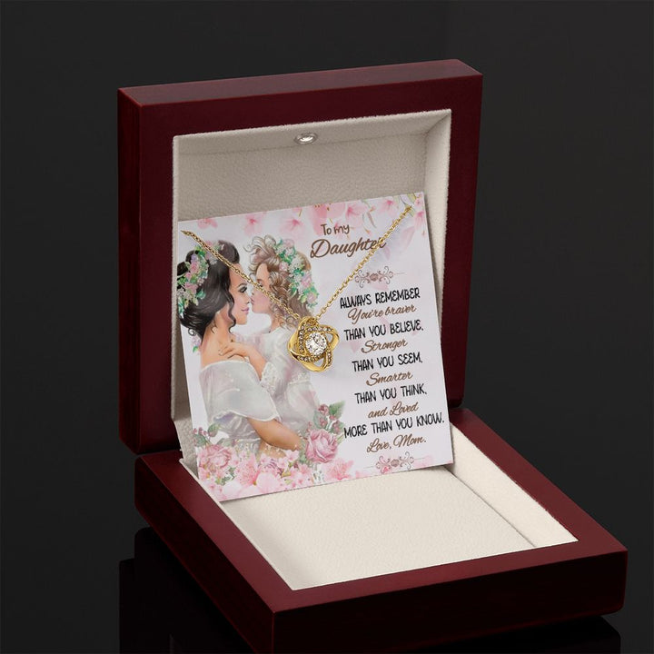 To My Daughter | Beyond Your Perception - Love Knot Necklace