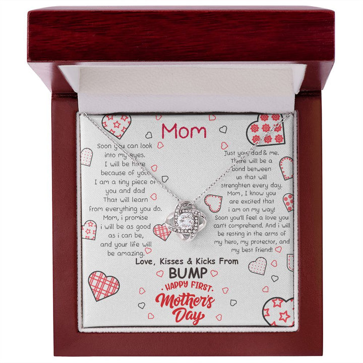 Mother's Day | Love, Kisses and Kicks From Bump - Love Knot Necklace