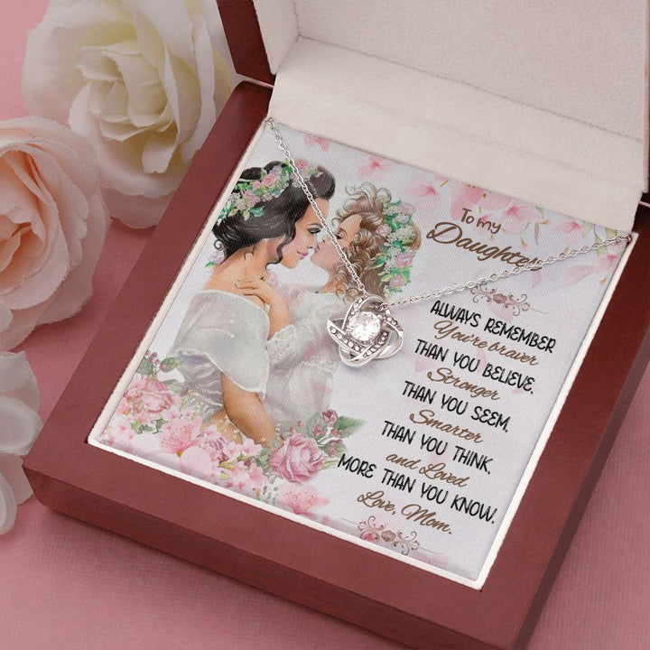 To My Daughter | Beyond Your Perception - Love Knot Necklace