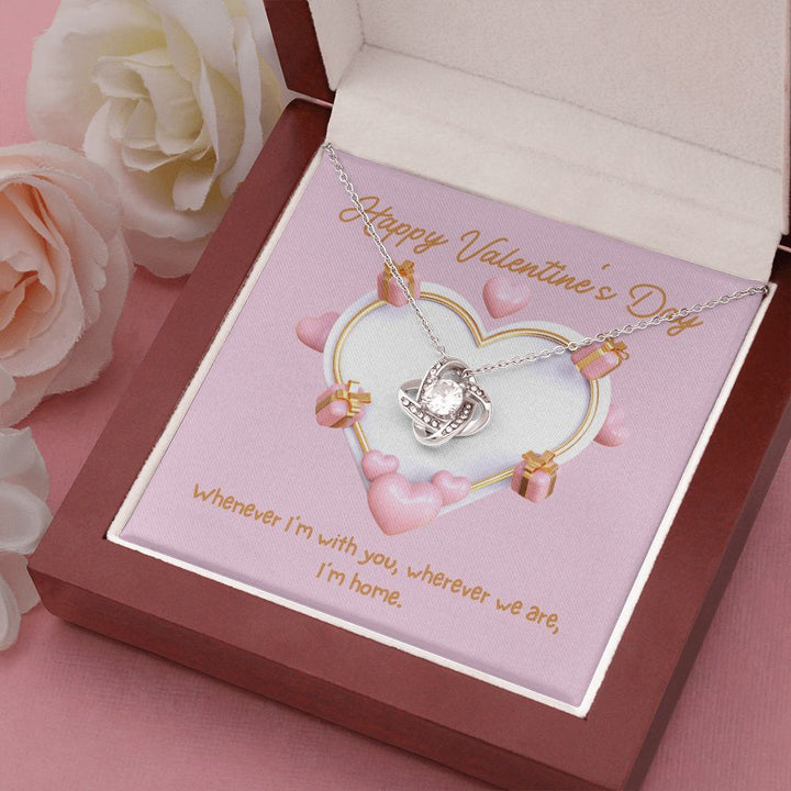 Happy Valentine's Day | Wherever You Are - Love Knot Necklace