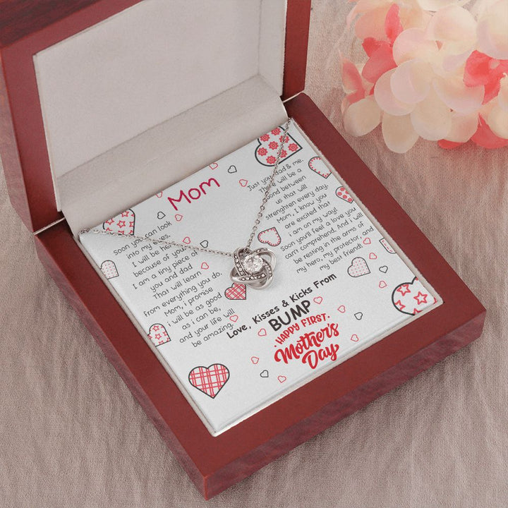 Mother's Day | Love, Kisses and Kicks From Bump - Love Knot Necklace